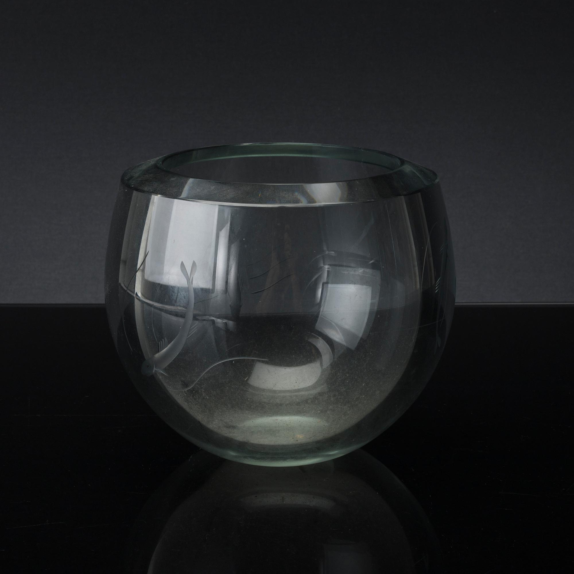 SKÅL, GLAS, Eda glasbruk, 1900-talets mitt.