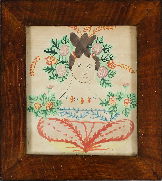 OIDENTIFIERAD KONSTNÄR, 4 st, akvareller, osignerade, 1800-talets första hälft.