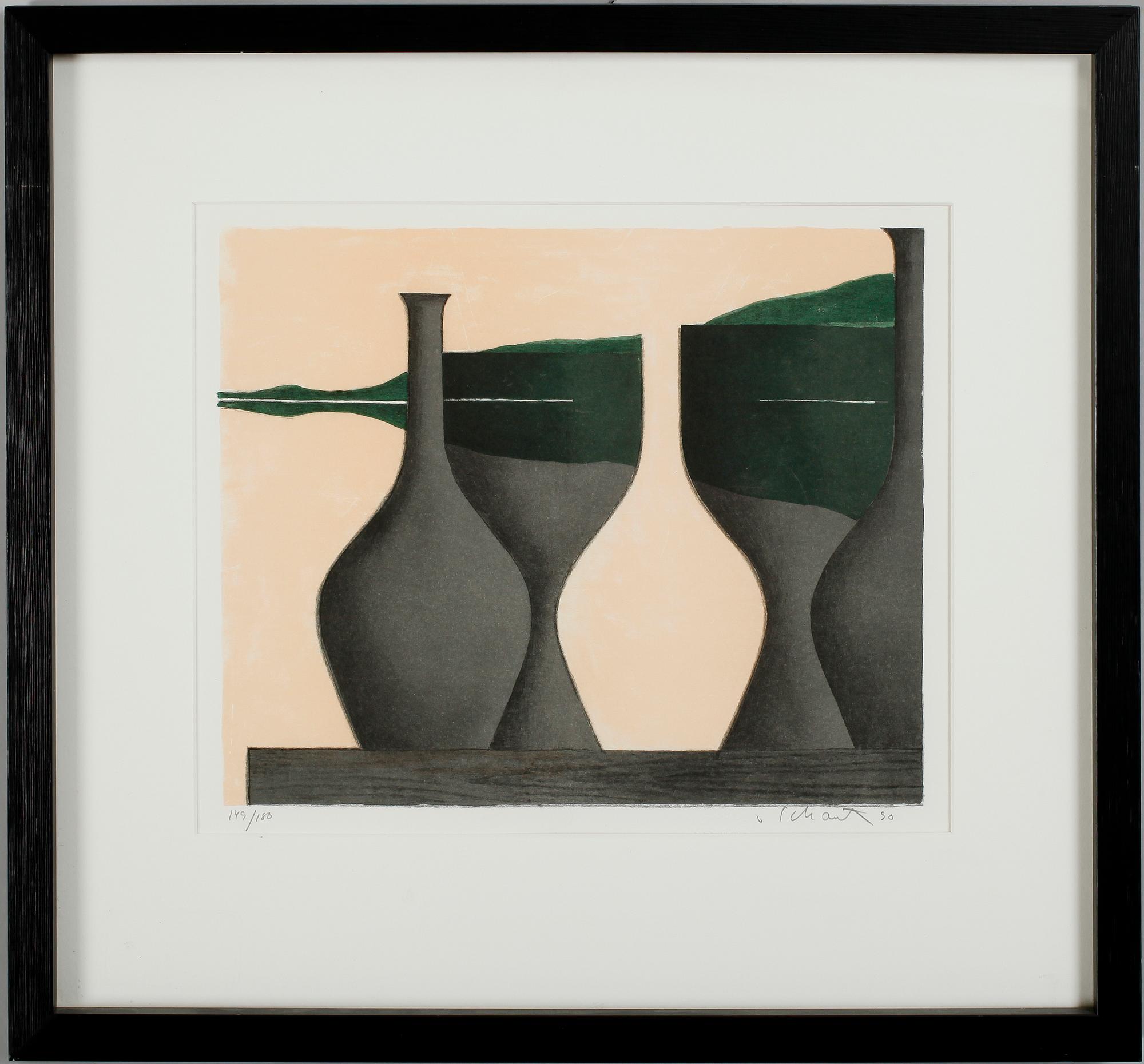 PHILIP VON SCHANTZ, färglitografi, signerad och daterad 90, numrerad 149/180.