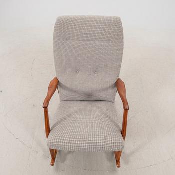 Kurt Olsen, a 1950/60s rocking chair for Slagelse Møbelfabrik,