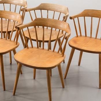 A SET OF EIGHT "SMÅLAND" CHAIRS DESIGNED BY YNGVE EKSTRÖM.