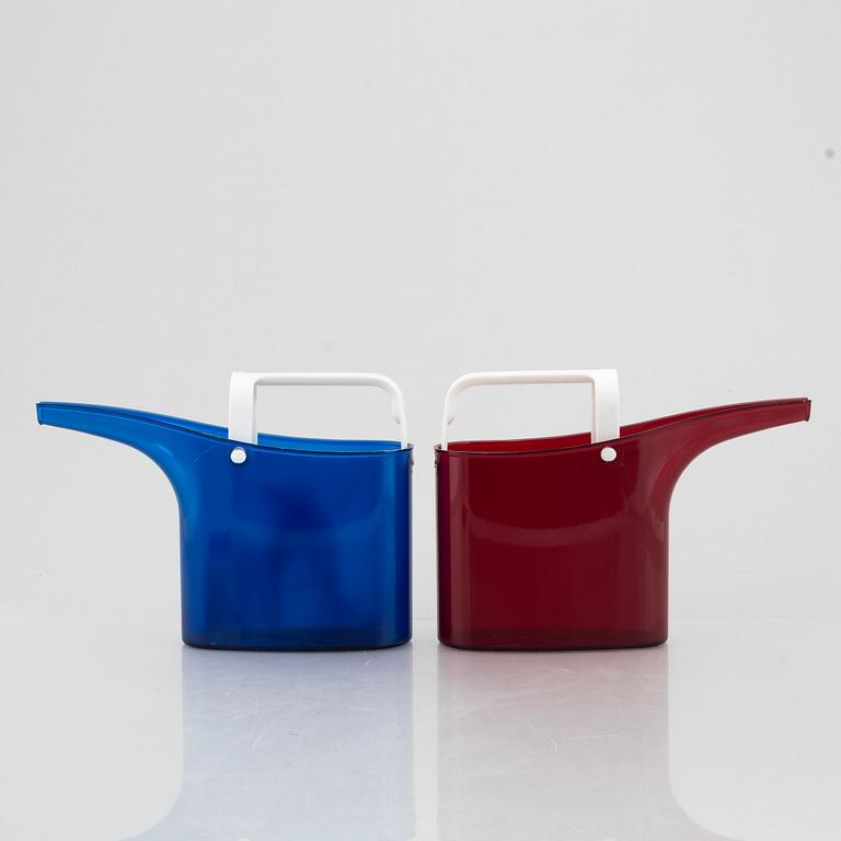 Stig Lindberg, two 'Fontana' watering cans, Gustavsberg 1967-72.