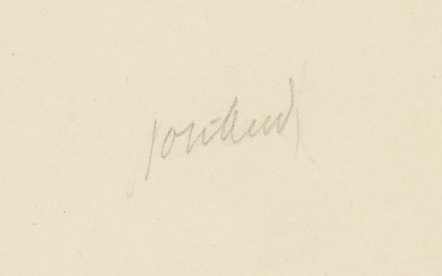 John Jon-And, 2 pencil/charcoal drawings on paper, signed 37 8one).