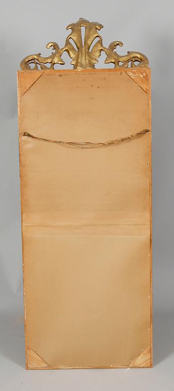 SPEGEL MED TRYMÅBORD, nyrokoko, sent 1800-tal.