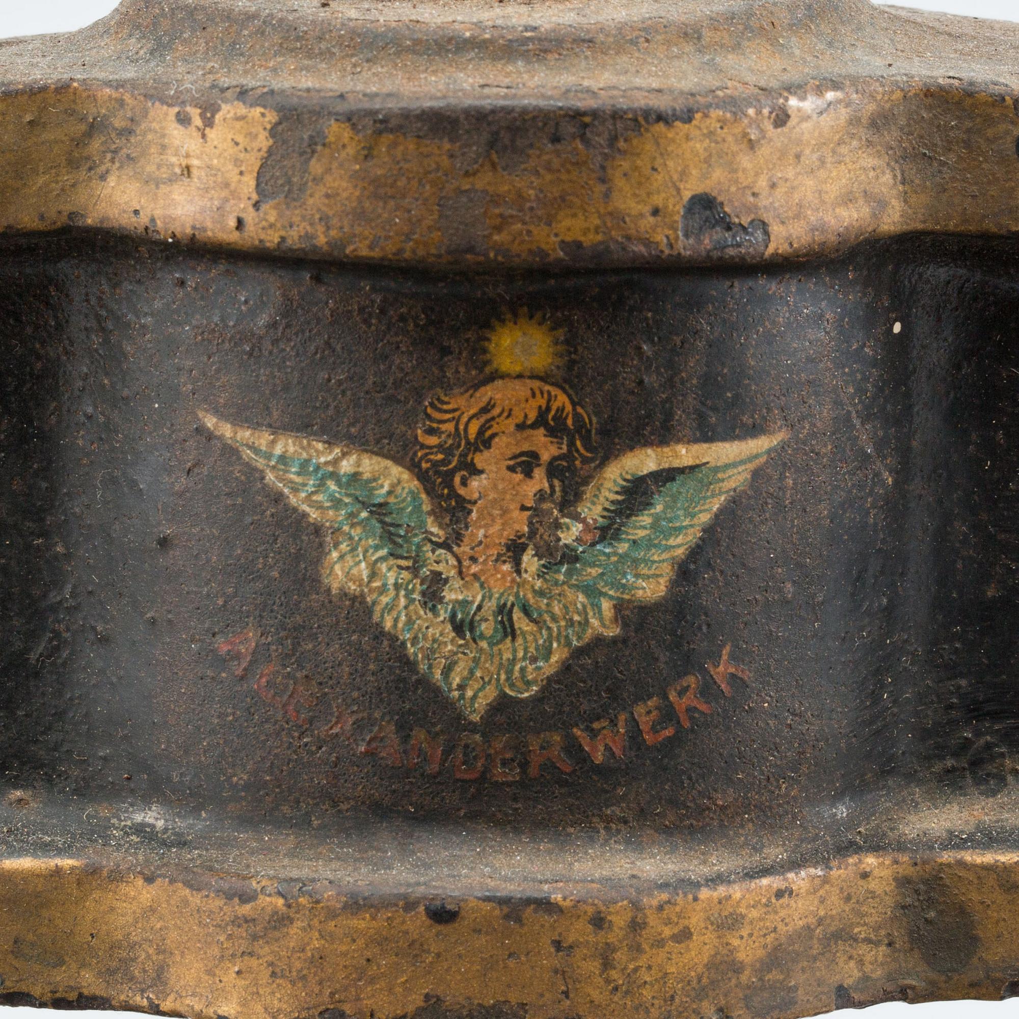 BOOKBINDERS PRESS, cast iron, Alexanderwerk, Germany, early 20th century.