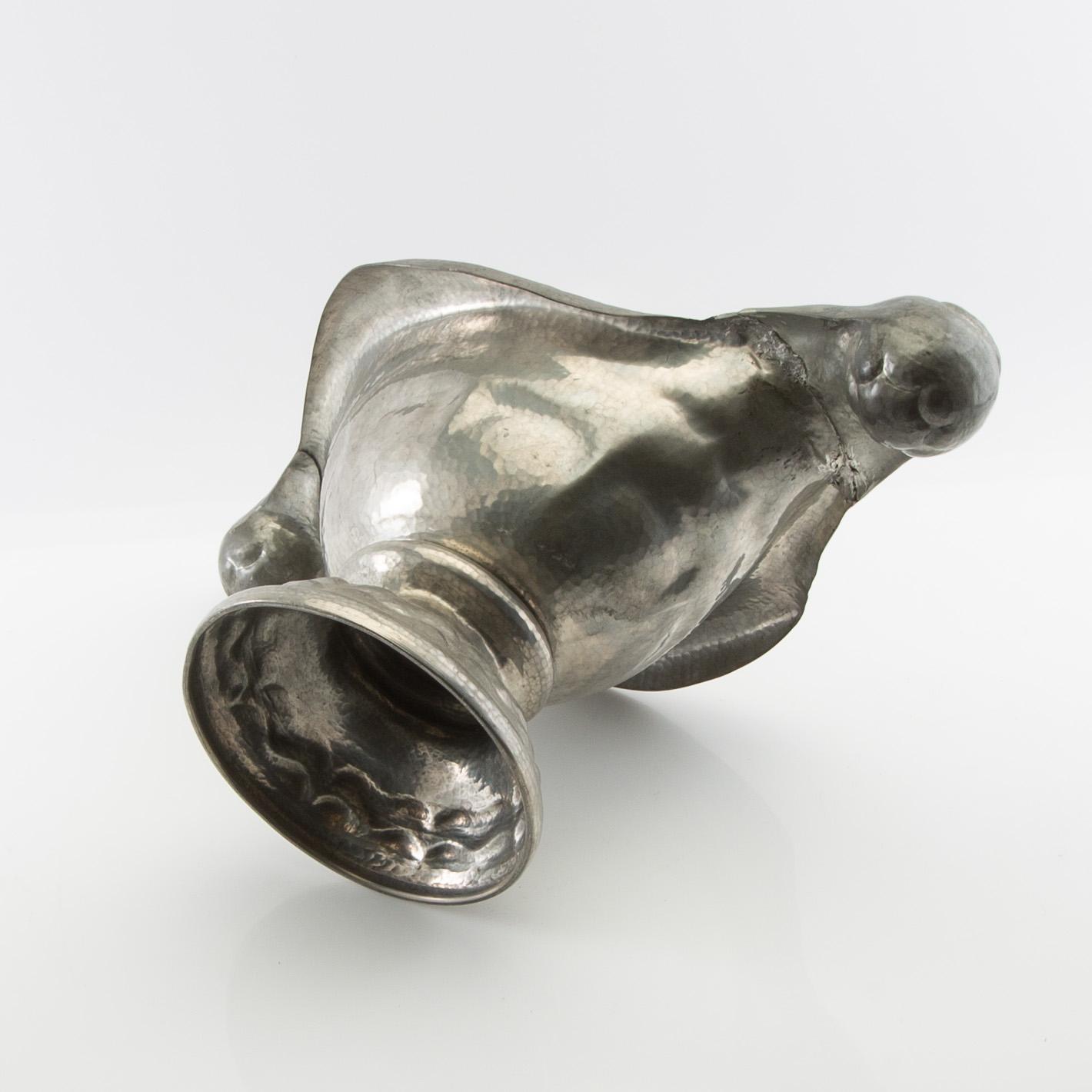Bowl on foot Jugend early 20th century Denmark.