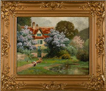 ALOIS ARNEGGER, olja på pannå, sign.