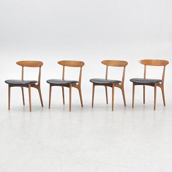 Kurt Østervig, 4 chairs, model 29, Denmark, mid-20th century.
