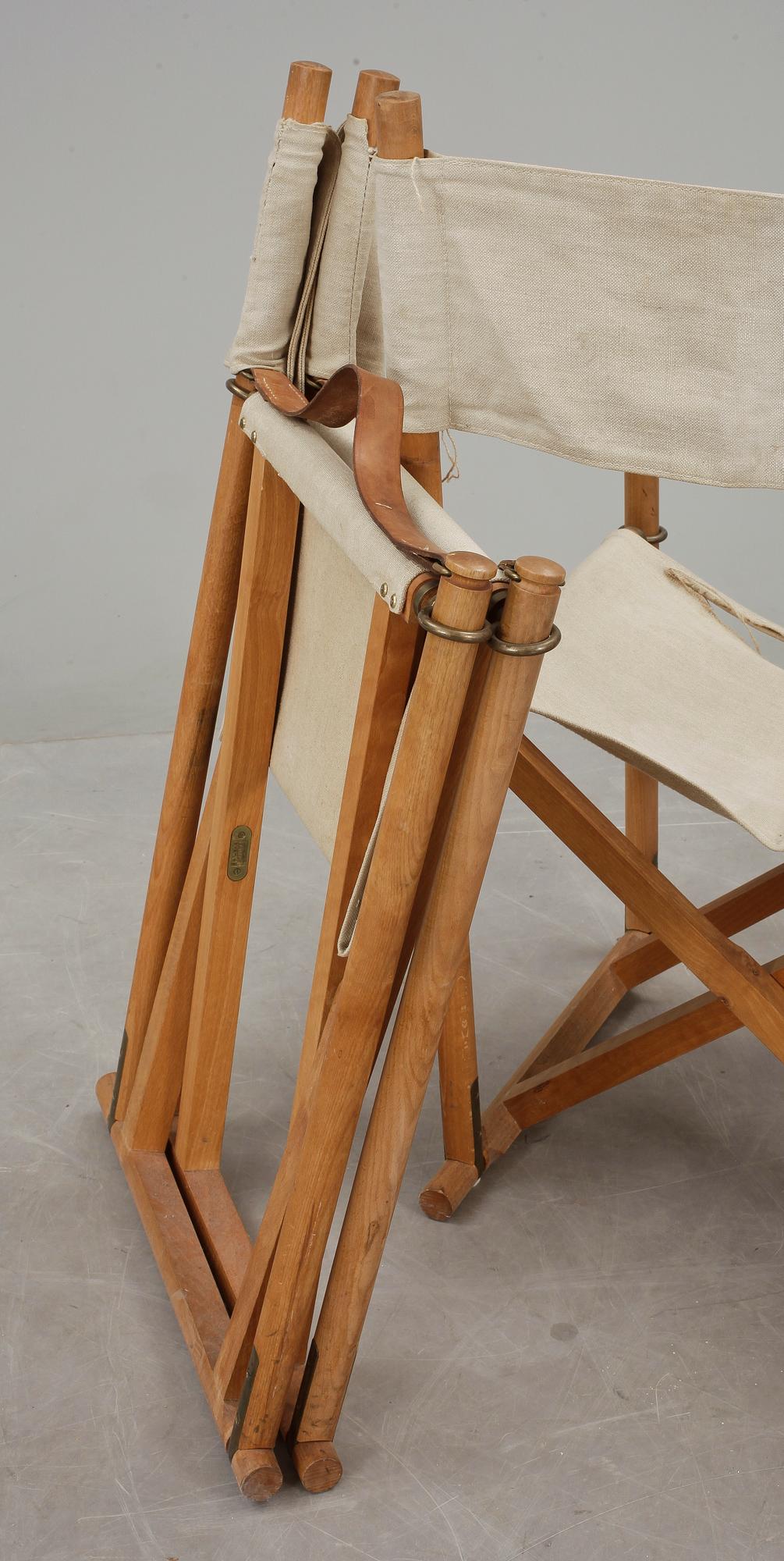 FÄLLSTOLAR, ett par, "MK16", Mogens Koch, Källemo.