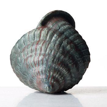 Gunnar Nylund, skulptur, snäcka, Rörstrand, 1930-40-tal.