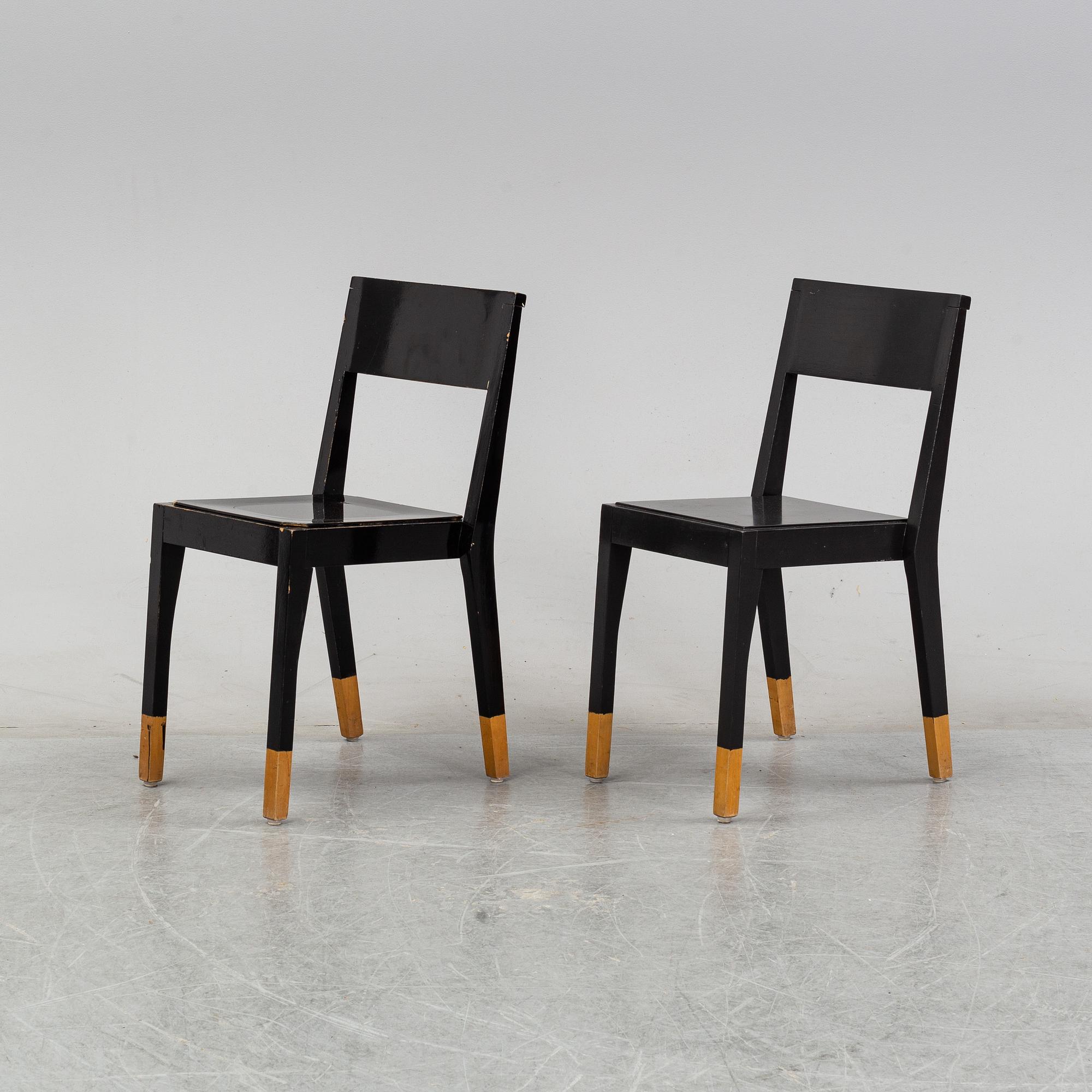 A pair of Thomas Sandell 'TS-chair' chairs.