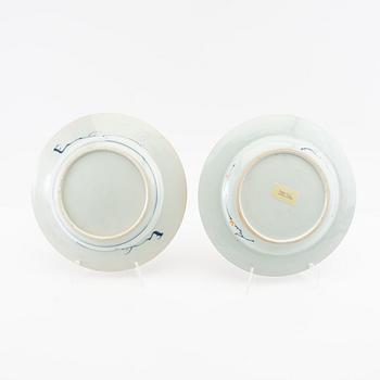 Plates 5 pcs China Qianlong/Kangxi Qing dynasty porcelain.