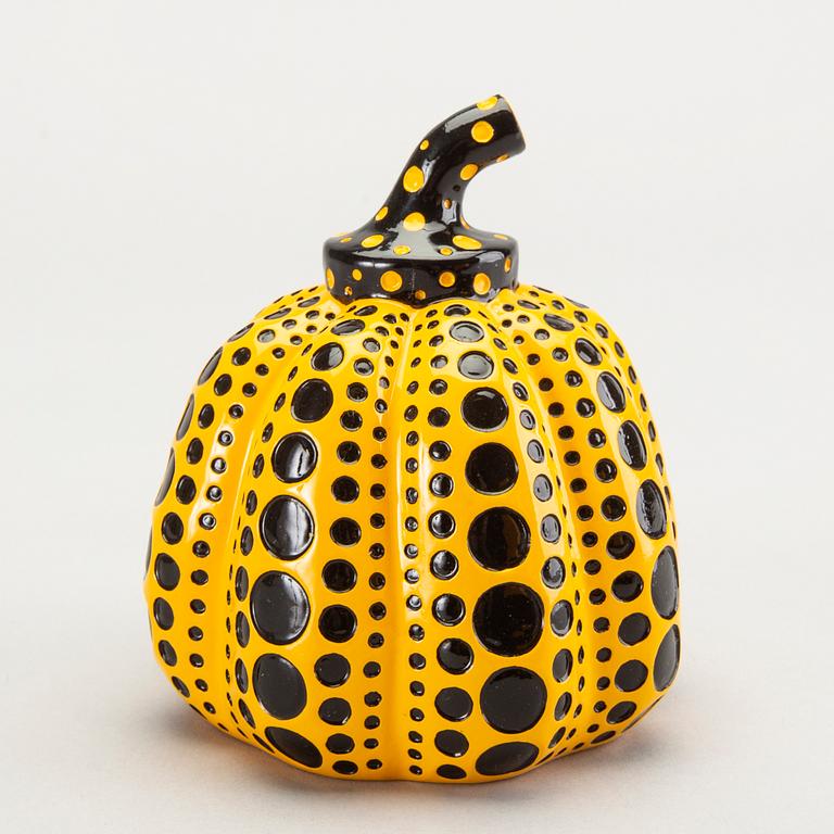 Yayoi Kusama, after, multiple, painted cast resin, published by Benesse Holdings, Inc., Naoshima, Japan, 2013.