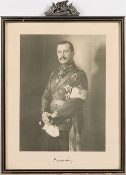 MANNERHEIM, tryckbild i ram, 1940-tal.