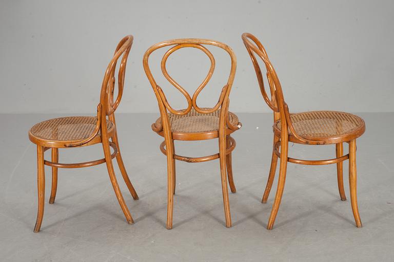 STOLAR, 3 st, J & J Kohn, 1900-talets början, märkta.