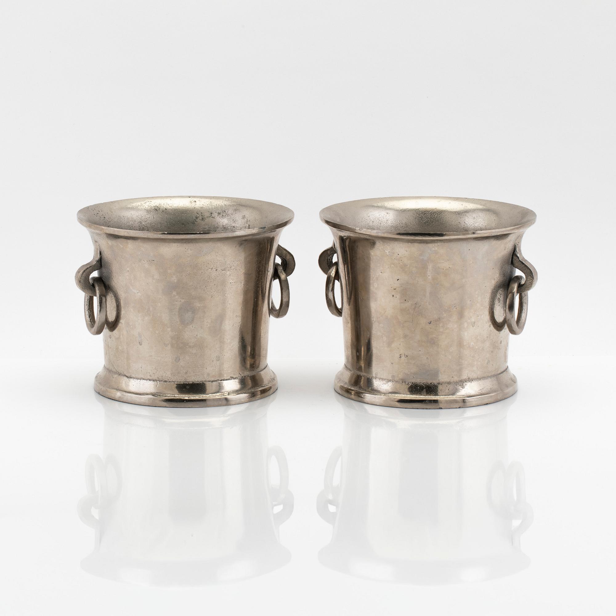 Wine coolers, a pair, 21st century.