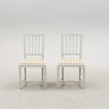 STOLAR, ett par, sengustavianska, omkring år 1800.