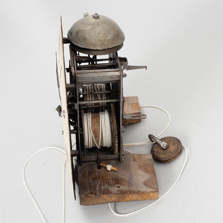 A Gustavian long case clock, 18th/19th Century.