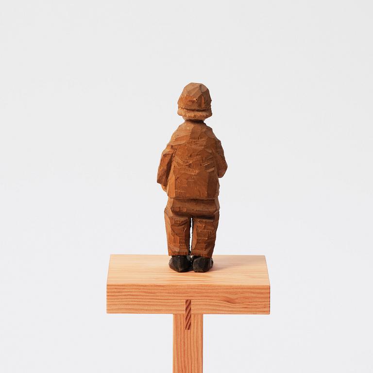 Axel Petersson Döderhultarn, wooden figure, stamped signature.