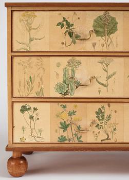 Josef Frank, a 'Flora' chest of drawers, Svenskt Tenn Sweden 1950s.