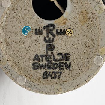 Inger Persson, floor lamp, stoneware, Rörstrand Ateljé.