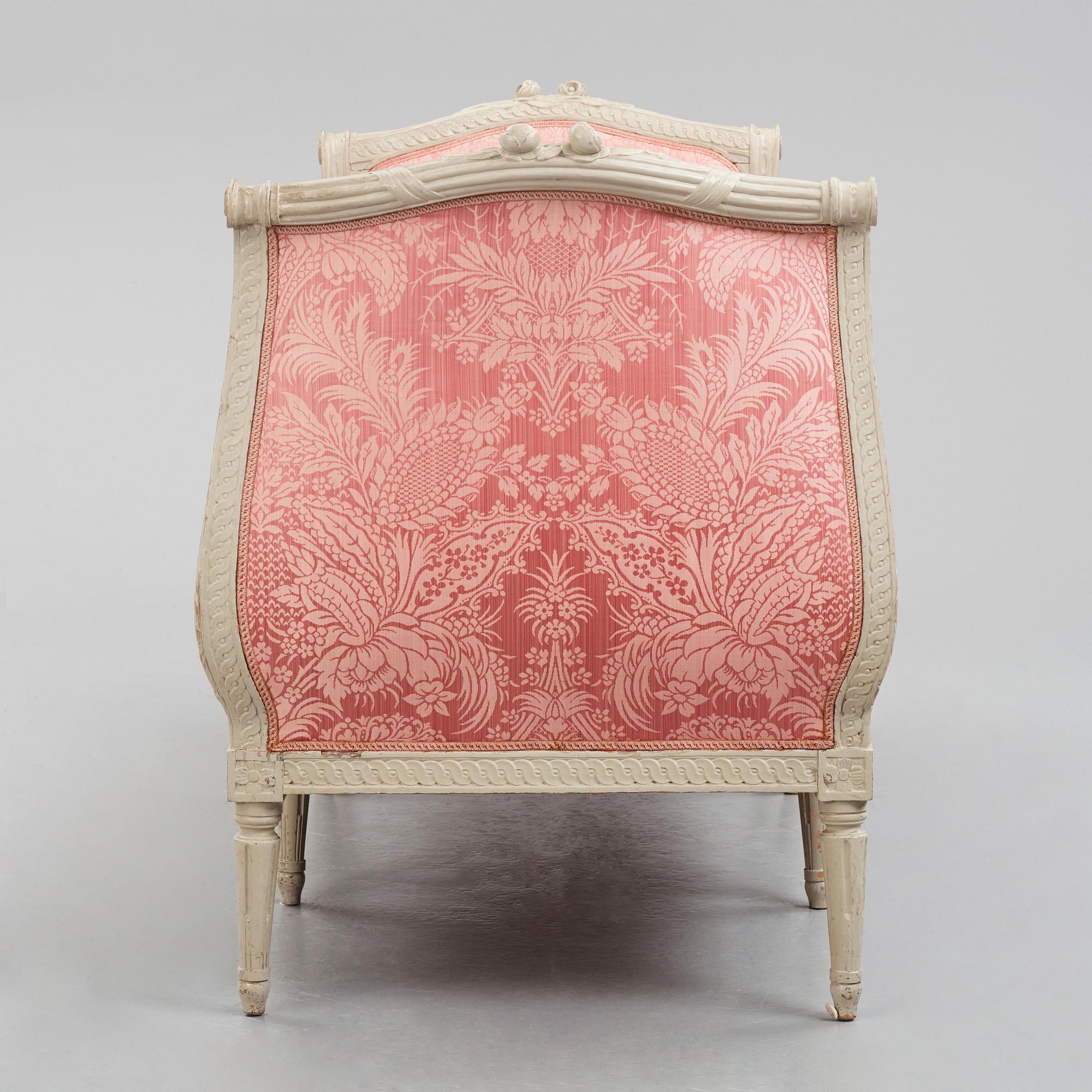 Bankettsoffa, Stockholmsarbete 1700-talets senare del, Gustaviansk.