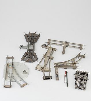 A lot of 10 pieces of locomotives and wagons, Germany, early 20th century.