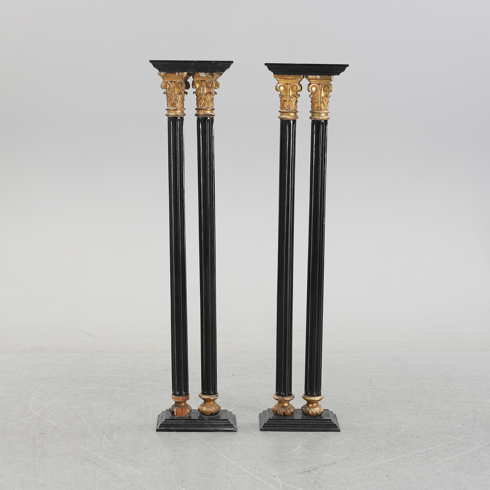 A pair of columns, first half of the 20th century.