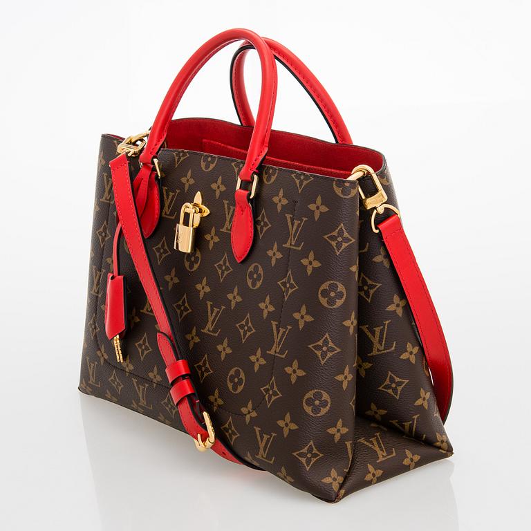 Louis Vuitton, Flower Monogram Coquelicot tote.