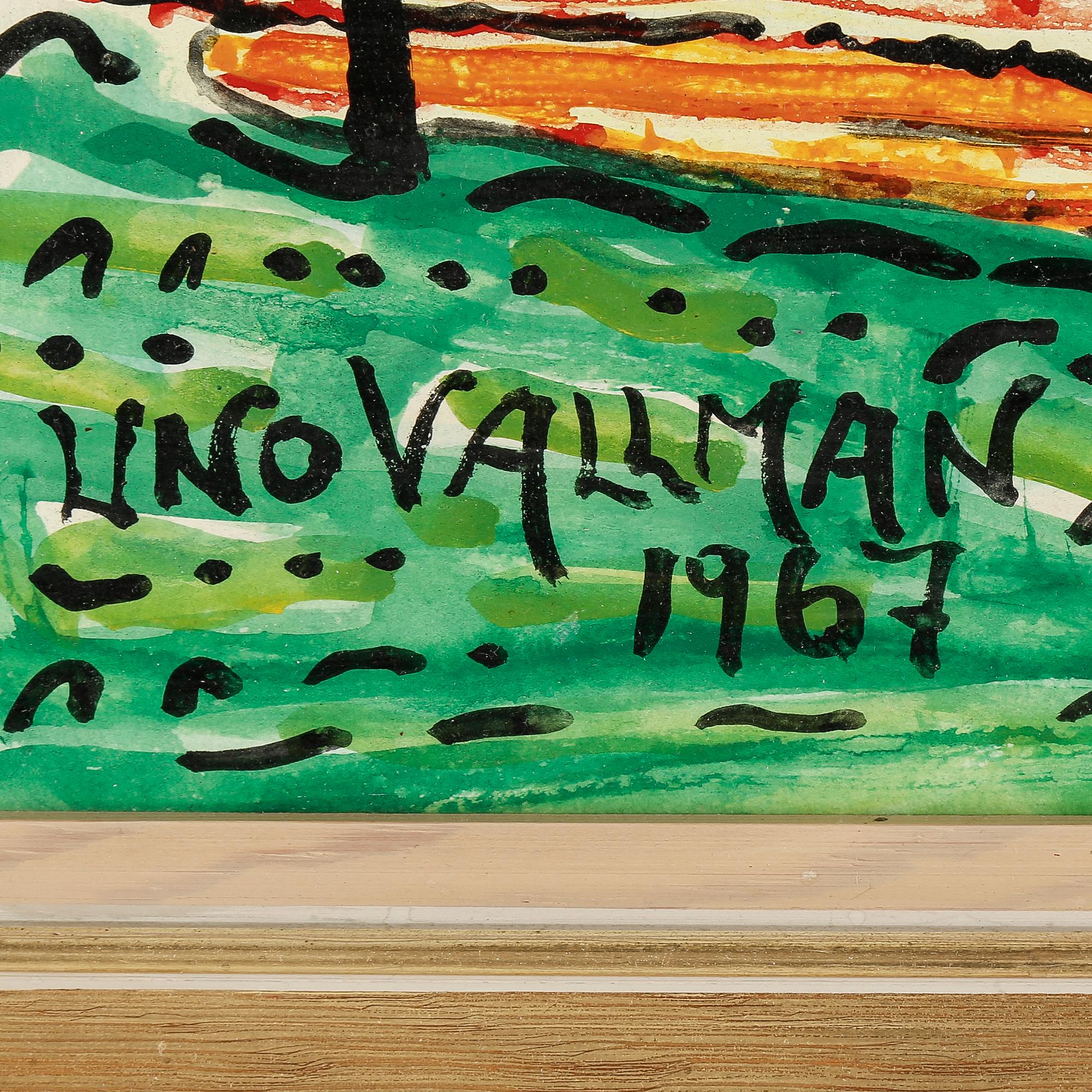 UNO VALLMAN, olja på pannå, signerad och daterad 1967.