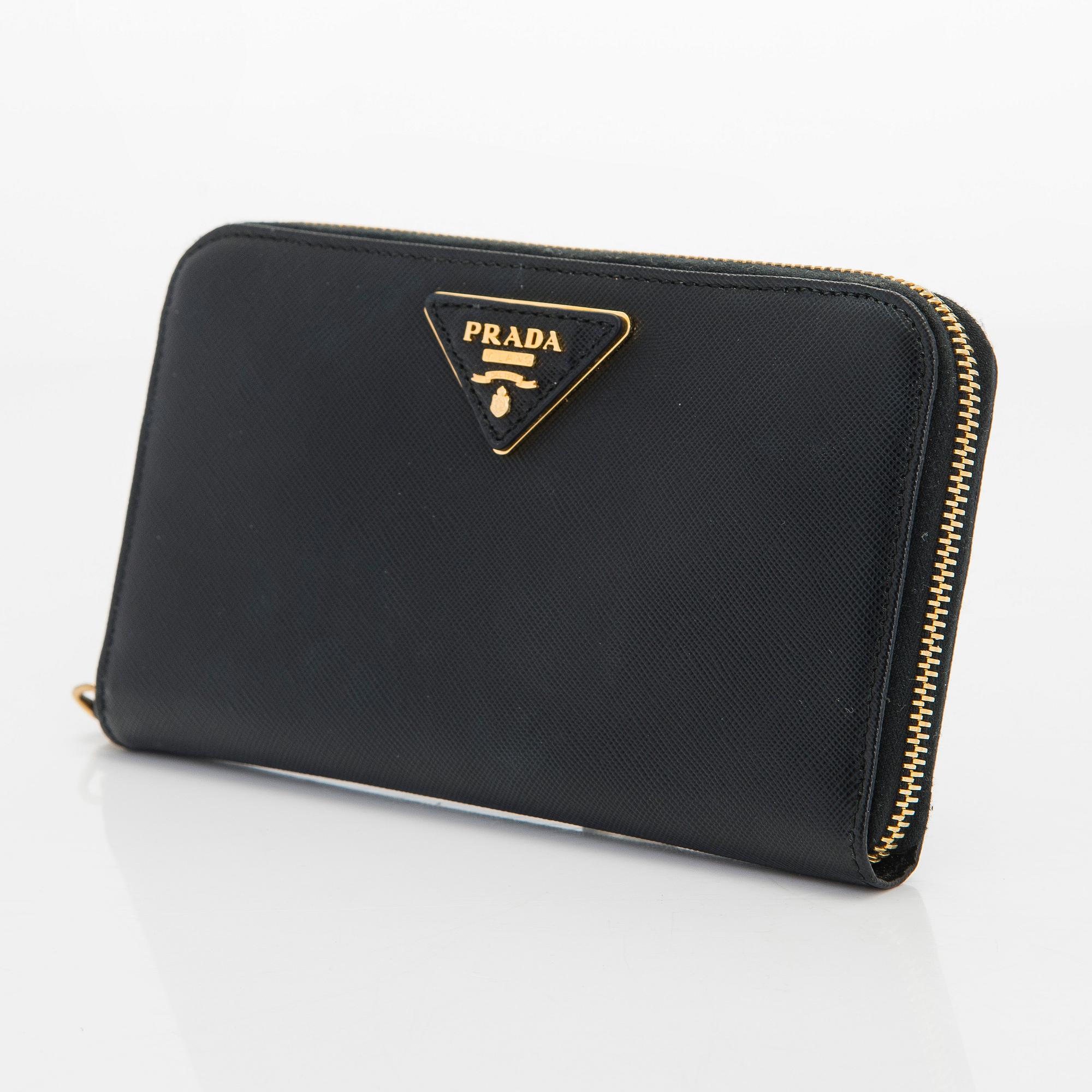 Prada, a wallet.