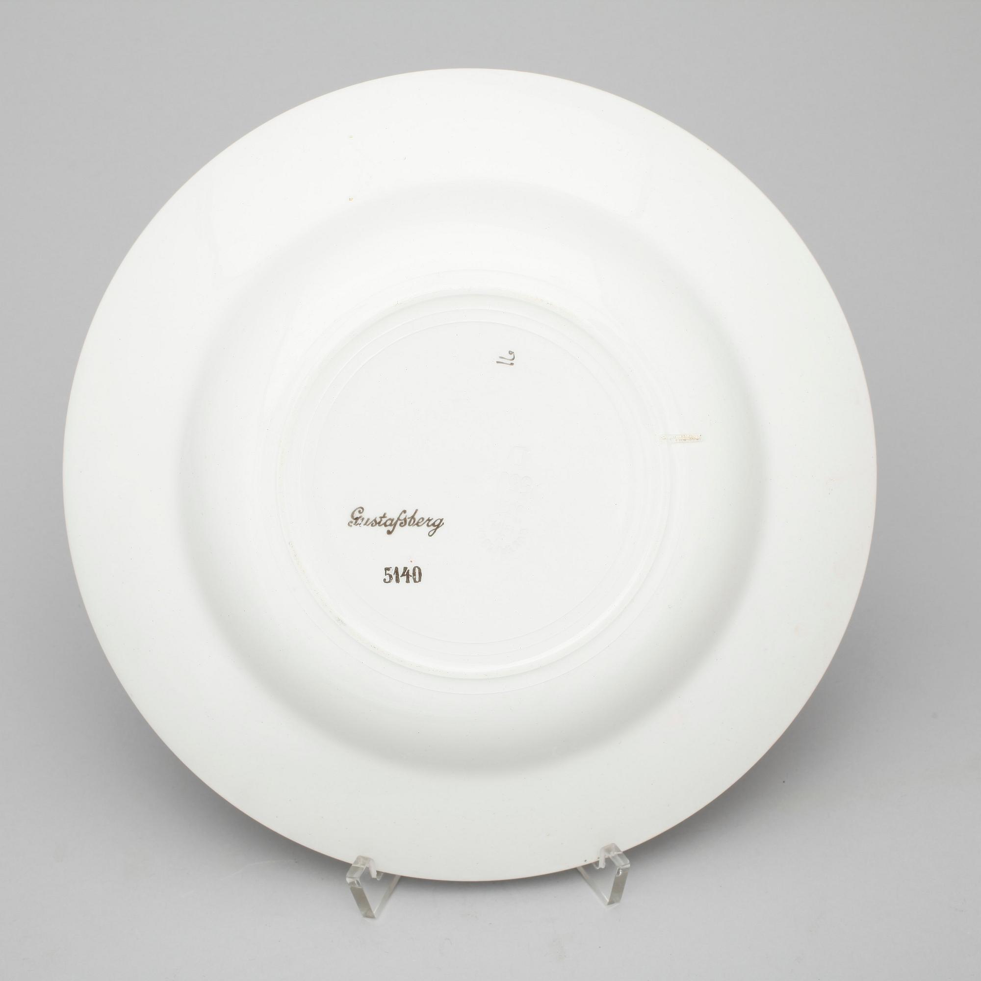 SERVISDELAR, ca 33 delar, porslin, Gunnar Wennerberg, Gustavsberg, 1900-talets första hälft.