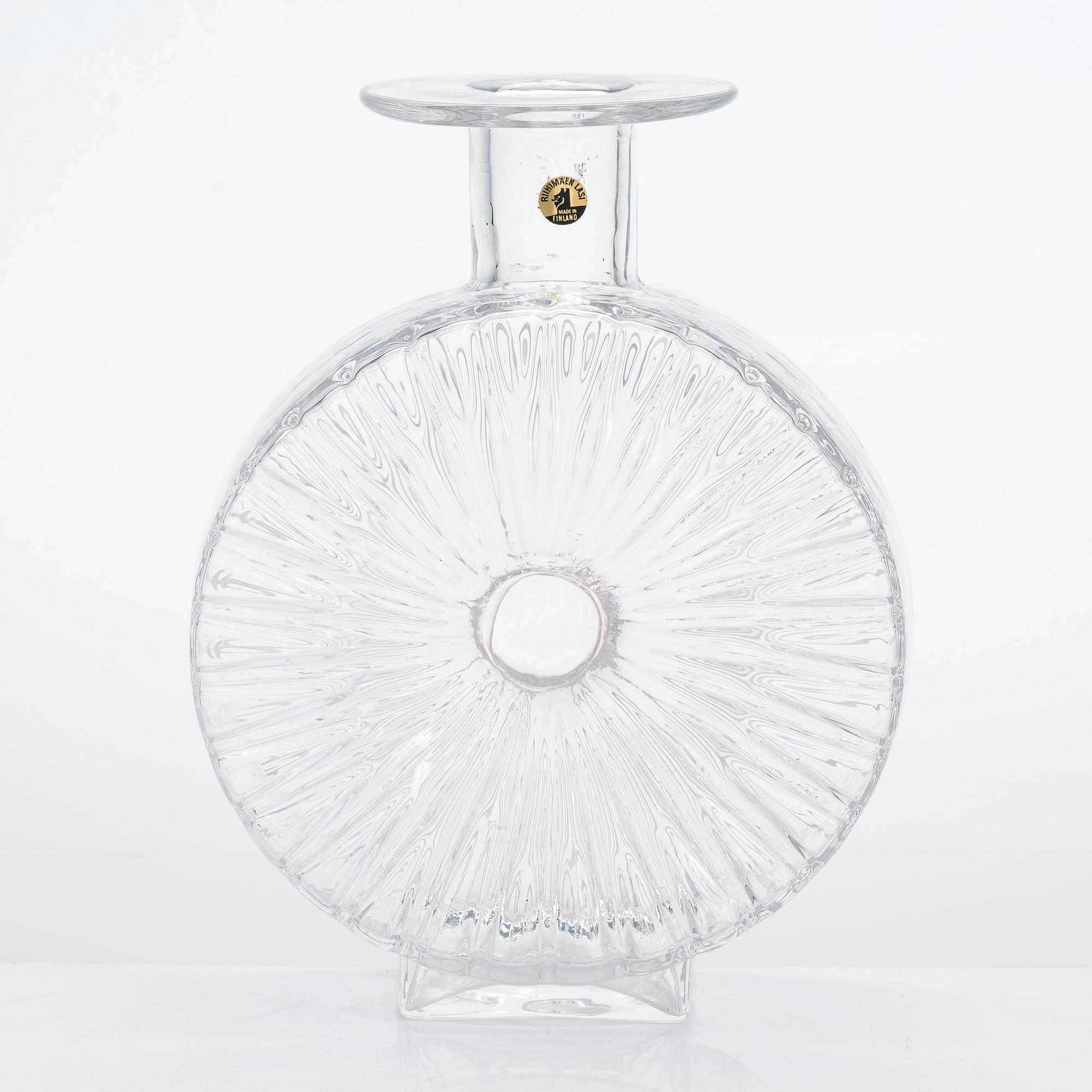 Helena Tynell, A 'Sun bottle' for Riihimäen Lasi Oy. In production 1964-1974.