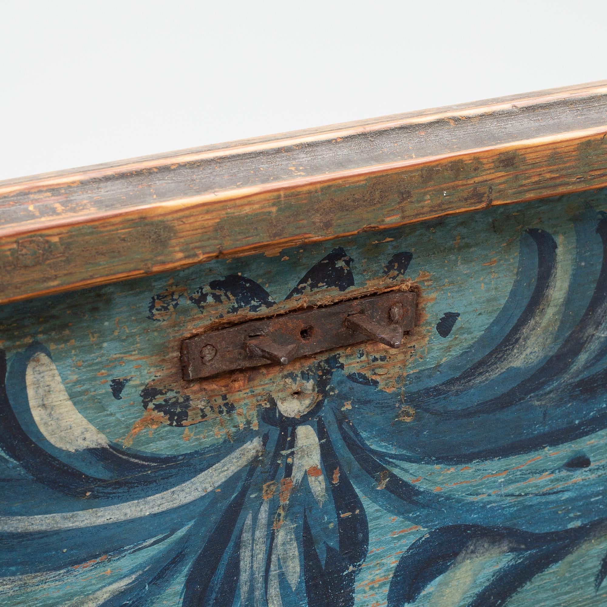 Chest, folk art, dated 1793.