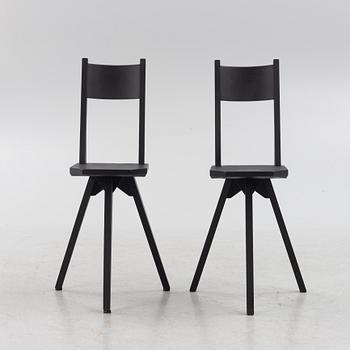 John Kandell, chairs, a pair, "Camilla", Källemo.