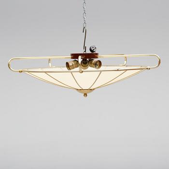 TAKPLAFOND, mässing, 1900-talets mitt. Diameter ca 65 cm.