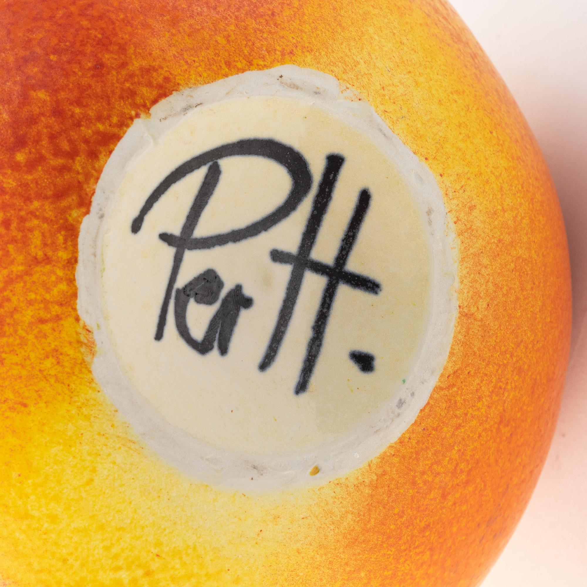 Per Hammarström, a stoneware sculpture opf an apple, signed.