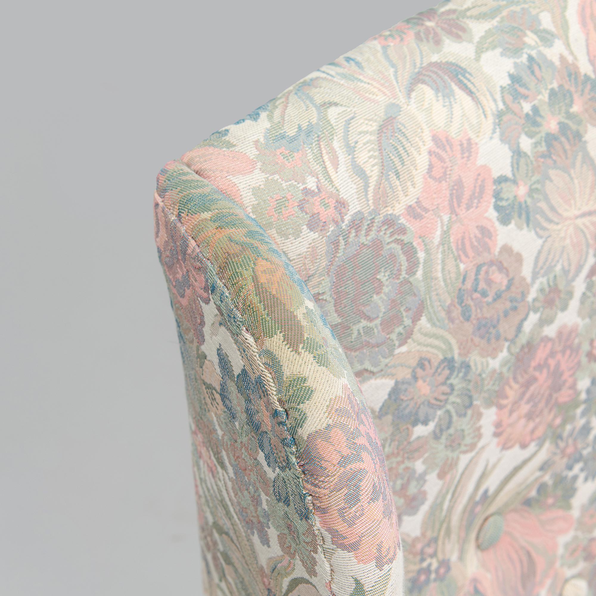 Carl Gustaf Hiort af Ornäs, nojatuoli, "Tohtori", Hiort Tuote Puunveisto, ja rahi, 1940-luku.