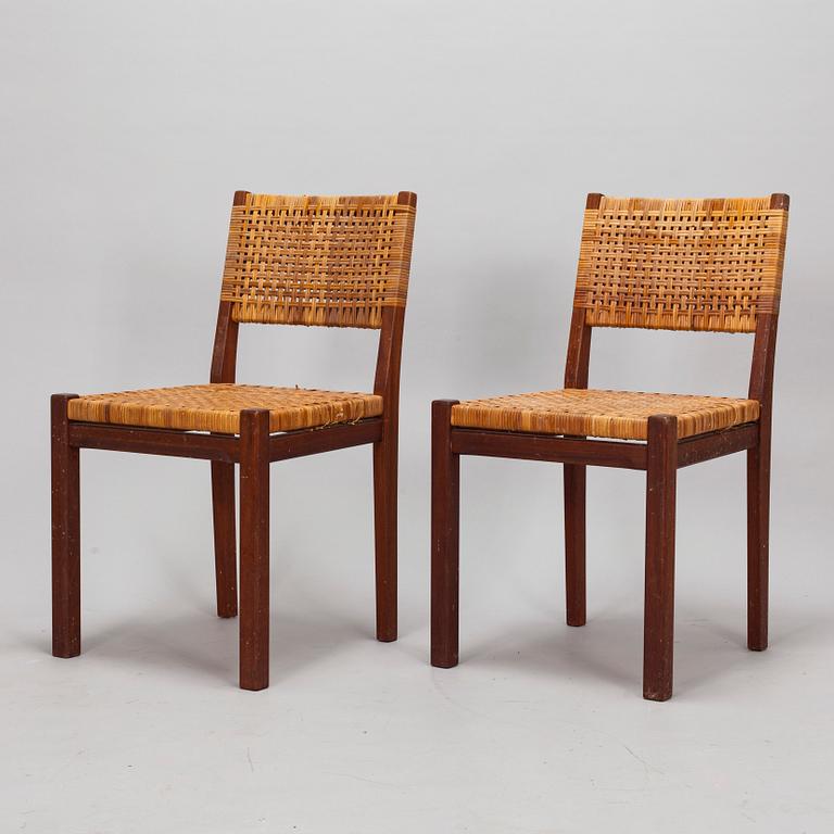 Aino Aalto, stolar, 4 st, modell 615 för Artek 1900-talets mitt.