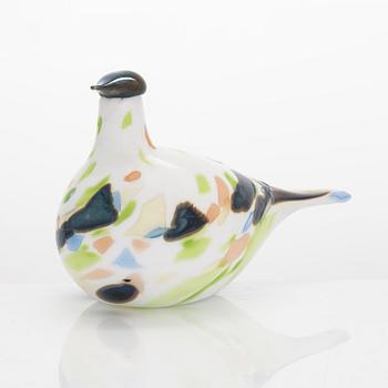 Oiva Toikka, annual glass bird, signed O. Toikka Nuutajärvi 2014.