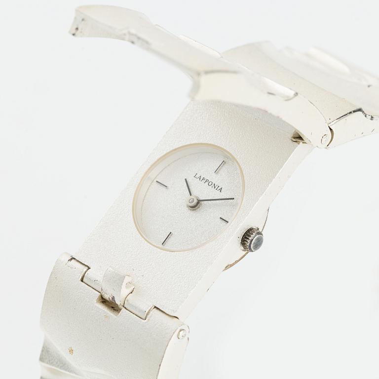 Lapponia wristwatch "Secret Time", design by Björn Weckström.