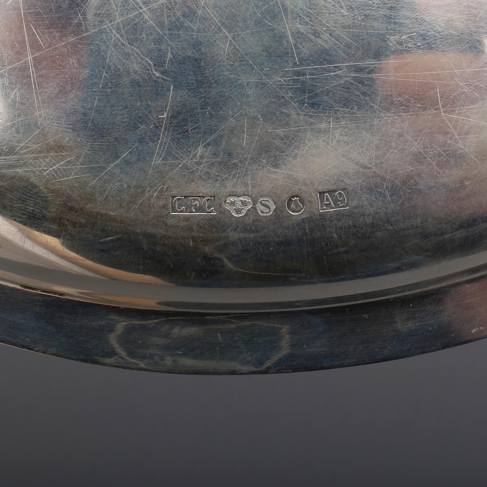 FAT, silver. C F Carlman, Stockholm, 1951. Vikt 752 gram.