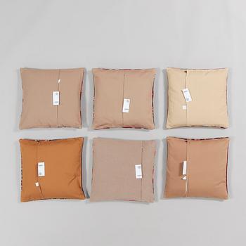 Six kelim pillows.