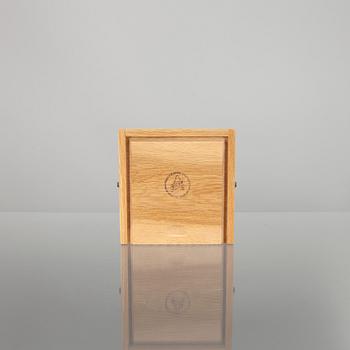 FARTYGSKOMPASS i SCHATULL, Silva Typ 41, AB Bröderna Kjellström, Stockholm, 1900-talets senare hälft.