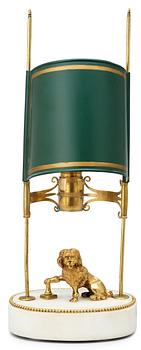 570. A late Gustavian circa 1800 one-light table lamp.