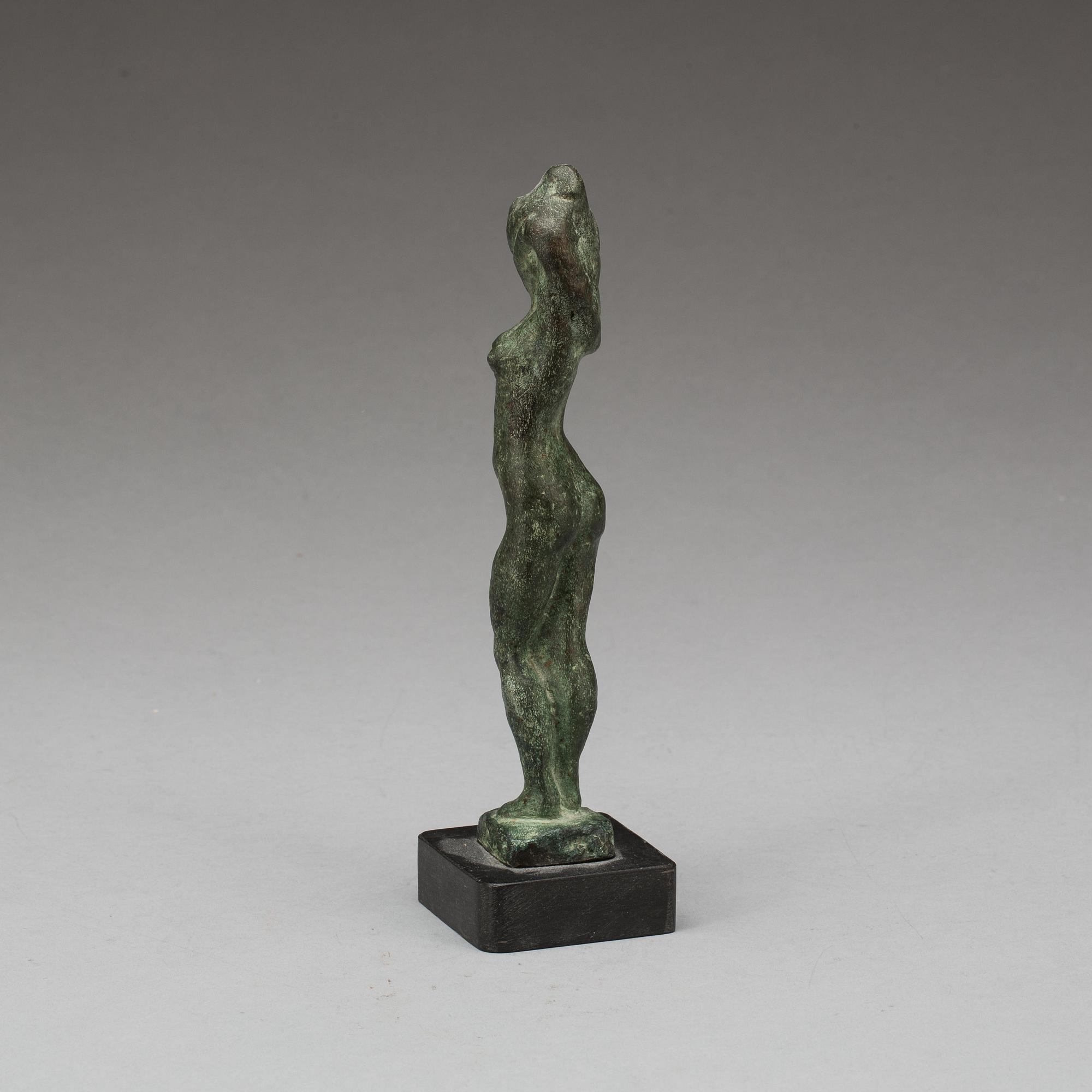 HELGE HÖGBOM, patinerad brons, signerad.