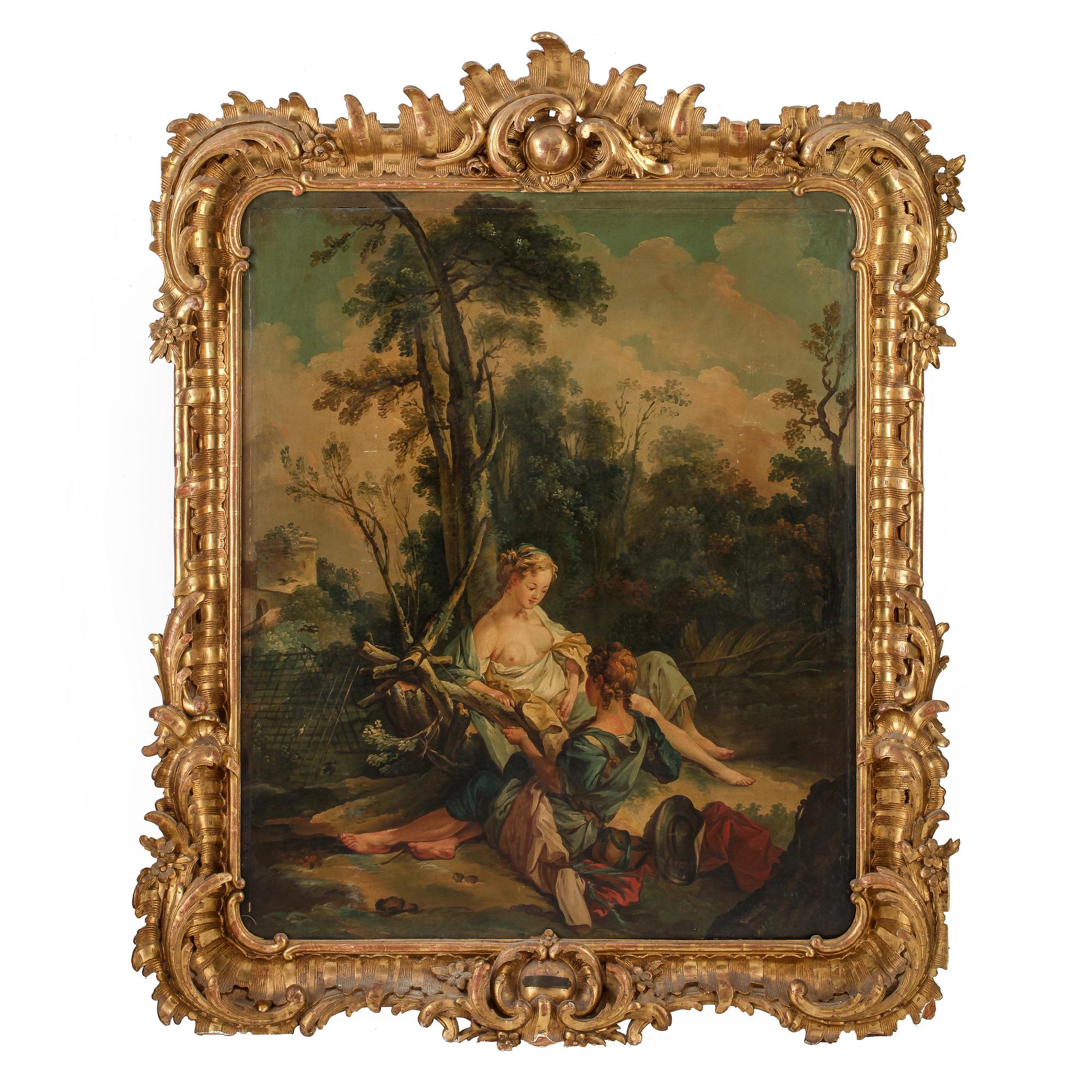 FRANCOIS BOUCHER, kopia efter, olja på duk, 1800-tal.