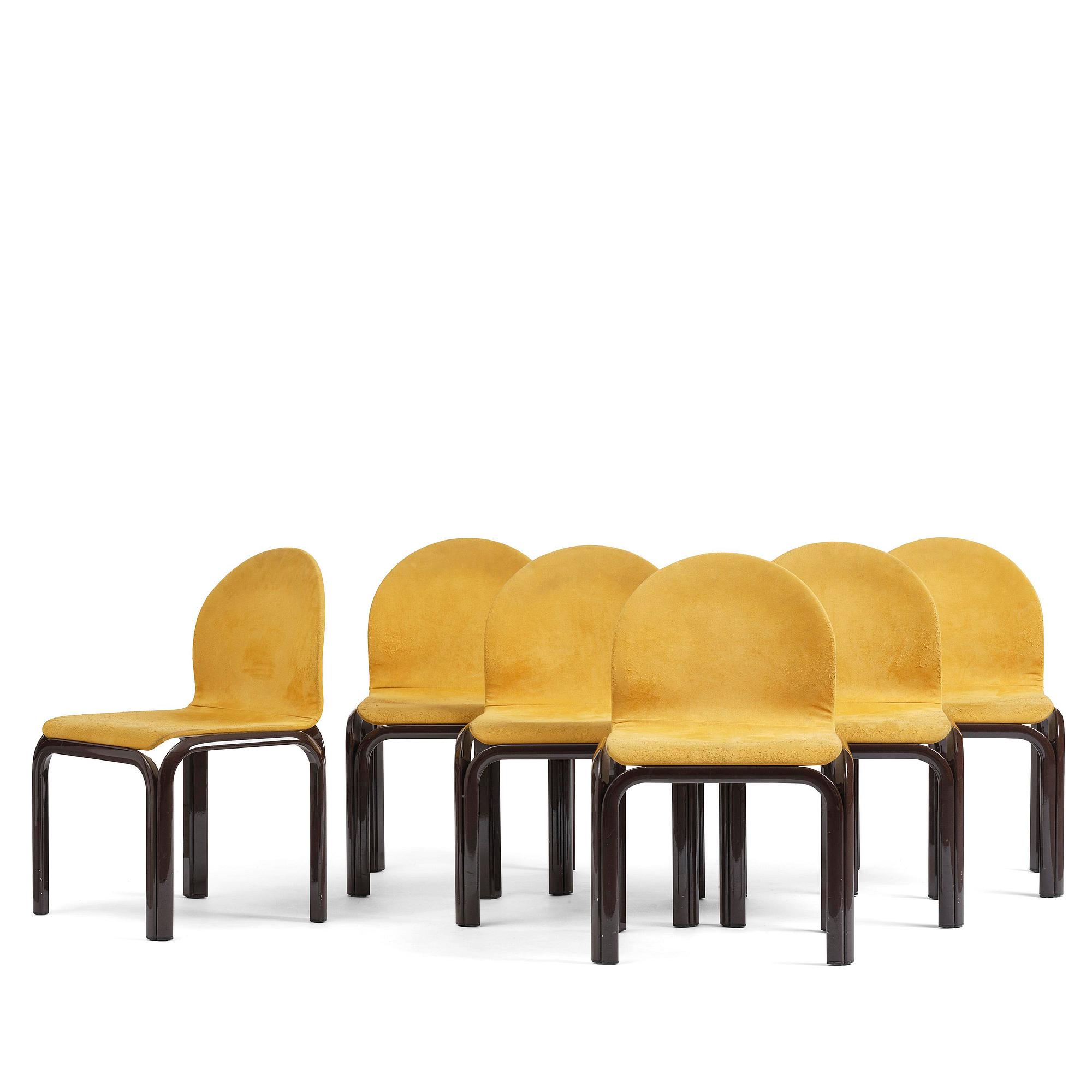 Gae Aulenti, stolar, sex stycken, "Orsay", Knoll International, Italien, efter 1976.