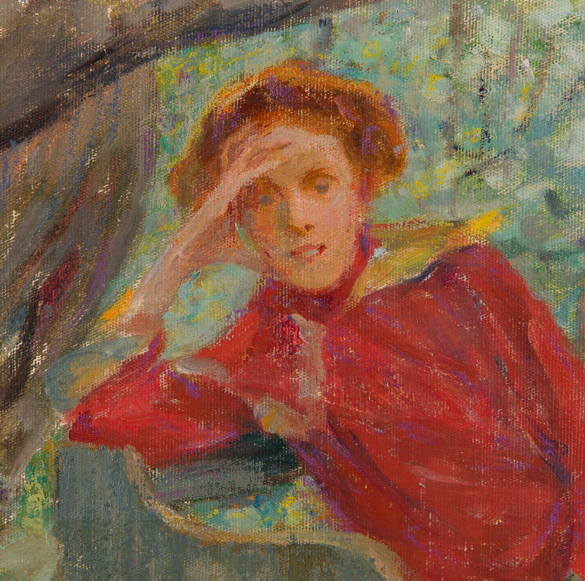 Maria Wiik, The woman in the arbor.