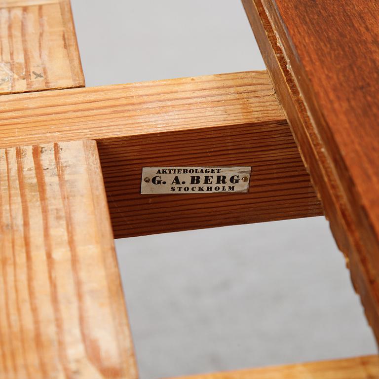 GA Berg, a teak dining table, 1940's/50's.